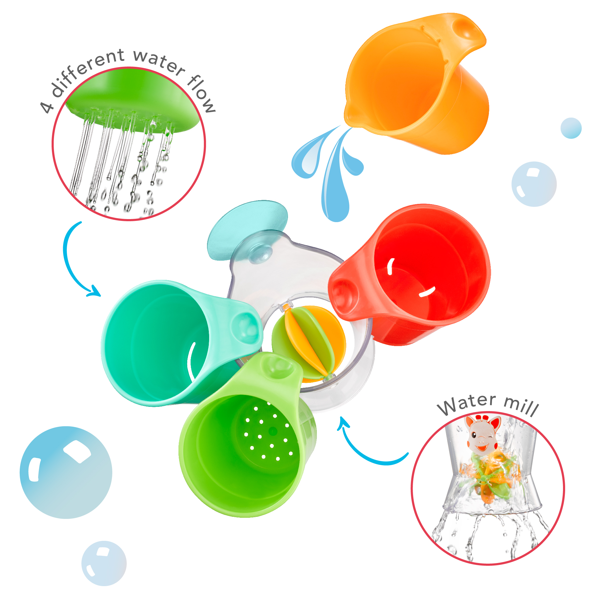 523524 – Funny bath cups Sophie la girafe 3