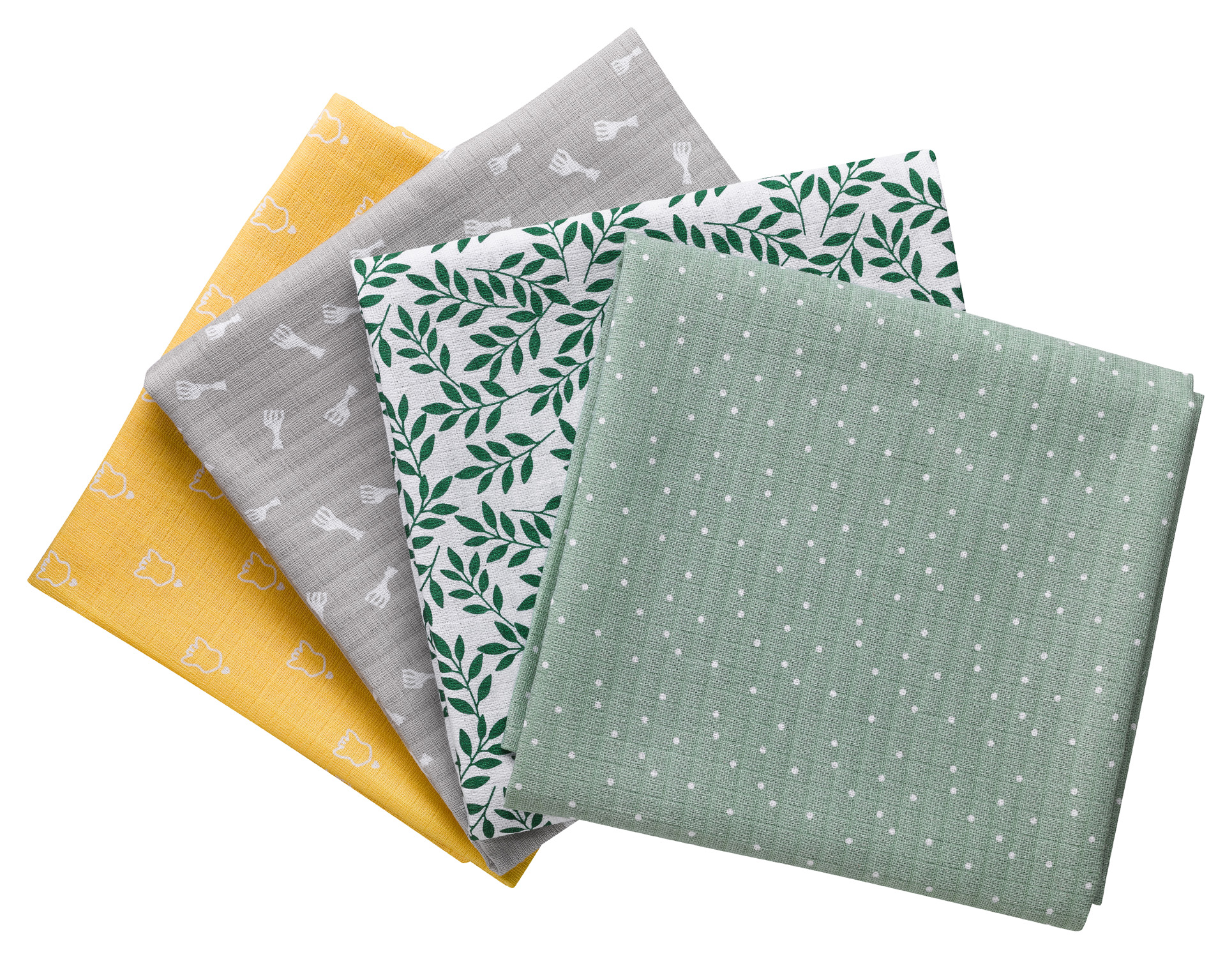 850800 – 4 colored swaddles set 2